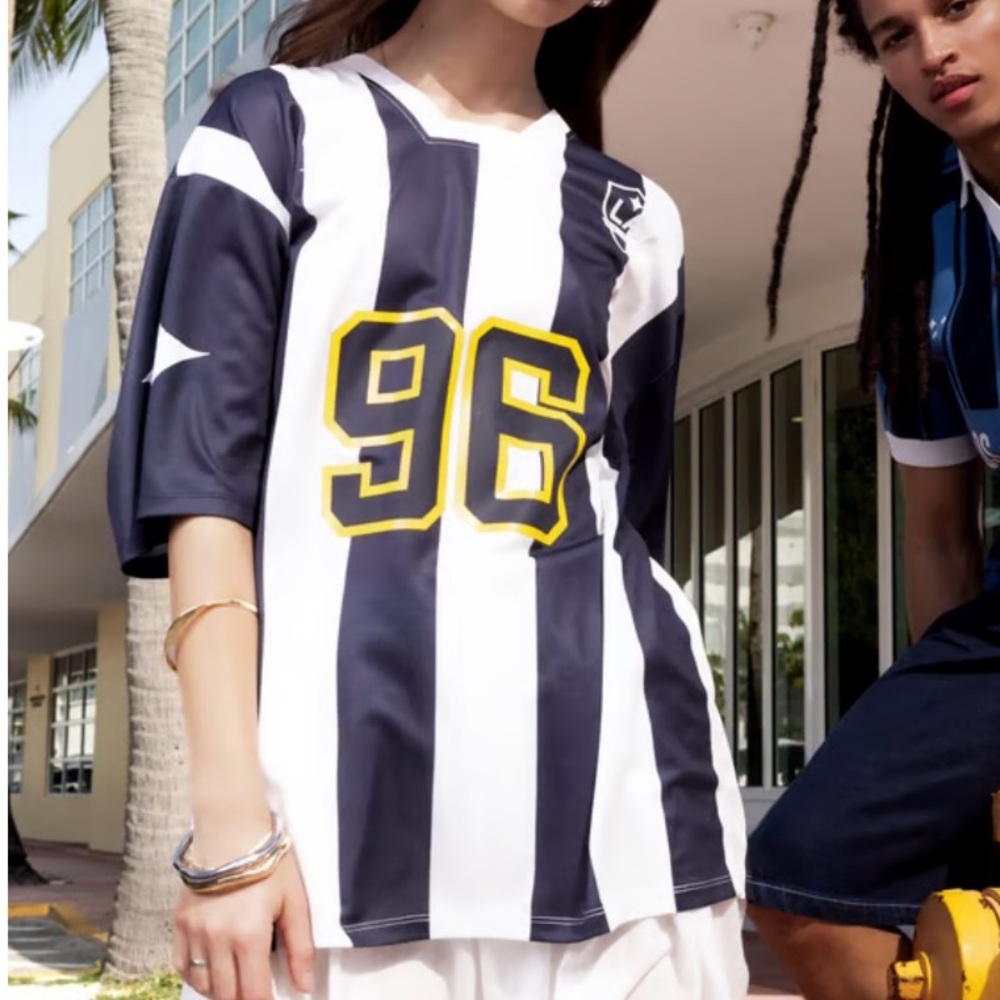 Bershka LA galaxy MLS cut out jersey